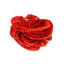 Red and orange pleat long necklace by Alexandra Tsoukala